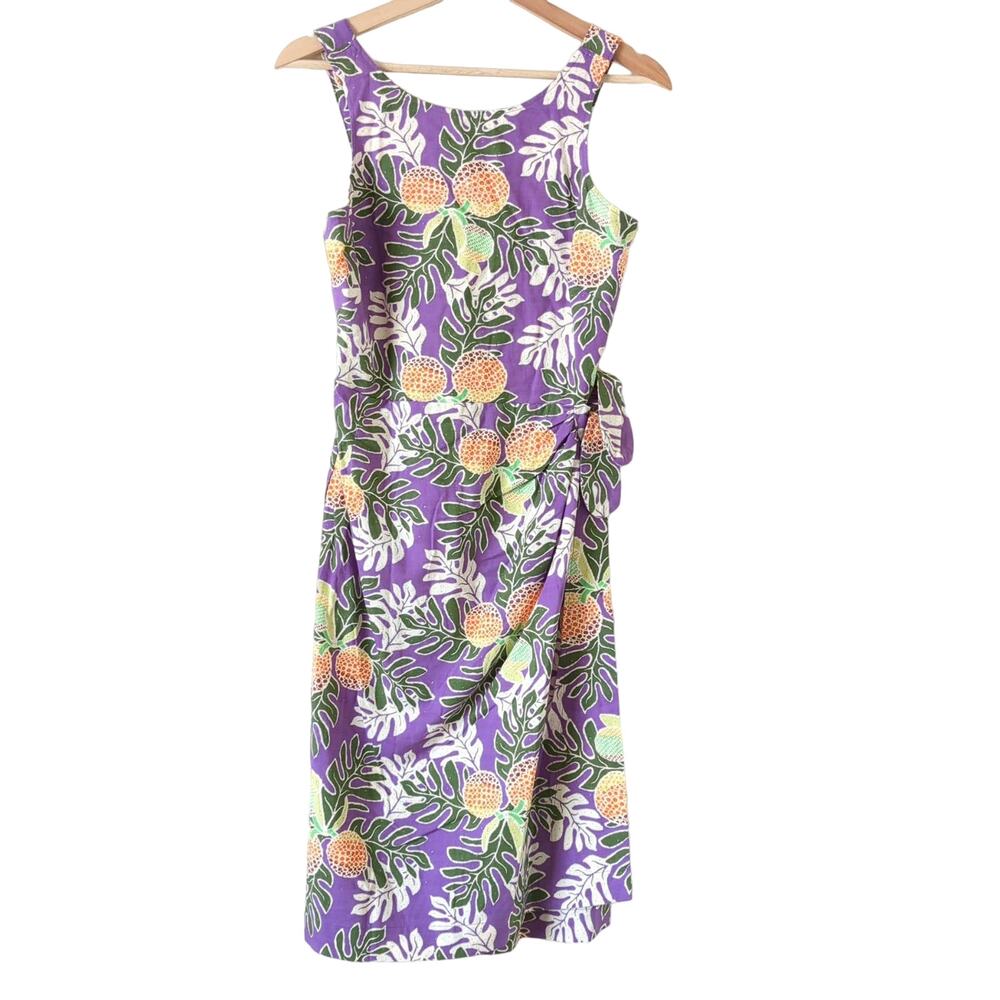 Patagonia Dress Hawaiian Tropical Pataloha 4 Purple Pineapple Ulu Paradise‎ RARE